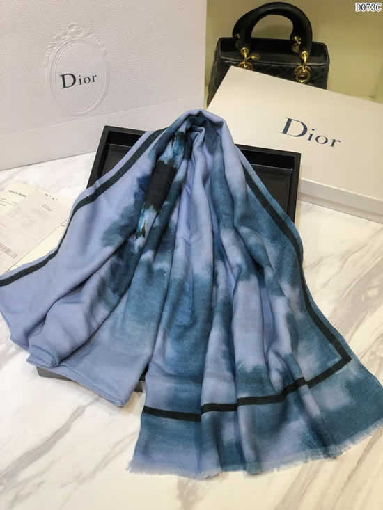 Top Quality Brand Fake Dior Scarf Women Winter Cashmere Thick Autumn Warm Shawls 03